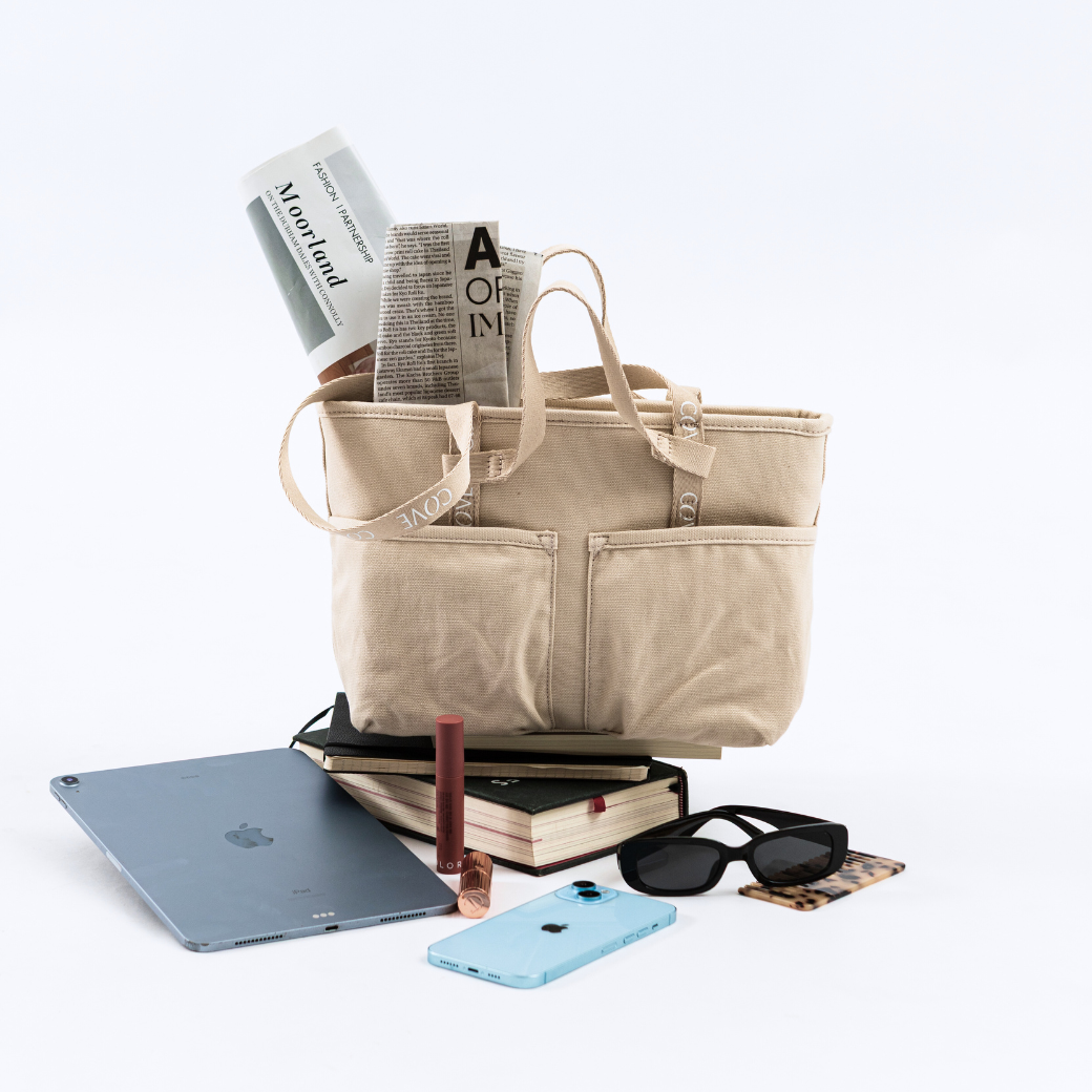 [Archive Sale 20%] MiniTrip Canvas Tote –  Fits up to 11" Tablet