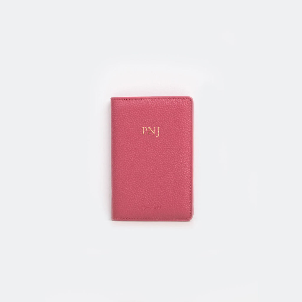Passport Holder สี Coral Pink